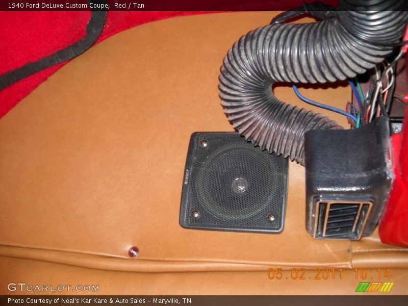 Red / Tan 1940 Ford DeLuxe Custom Coupe