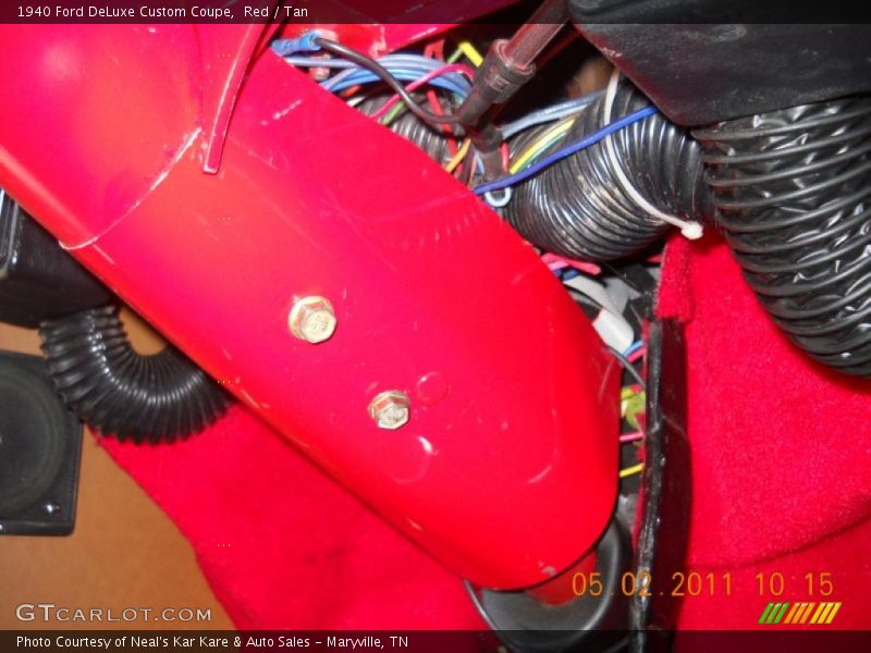 Red / Tan 1940 Ford DeLuxe Custom Coupe