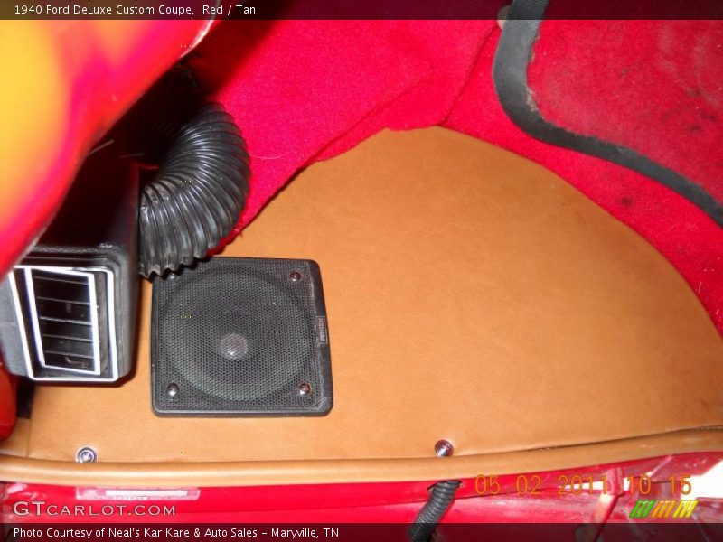 Red / Tan 1940 Ford DeLuxe Custom Coupe