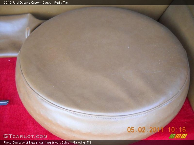 Red / Tan 1940 Ford DeLuxe Custom Coupe