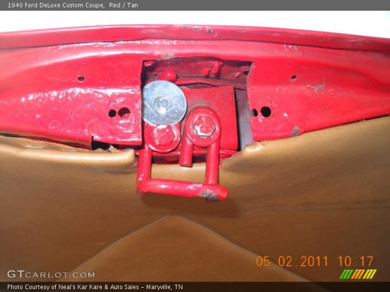 Red / Tan 1940 Ford DeLuxe Custom Coupe