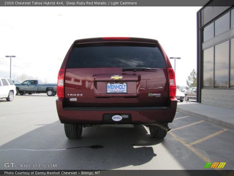 Deep Ruby Red Metallic / Light Cashmere 2009 Chevrolet Tahoe Hybrid 4x4