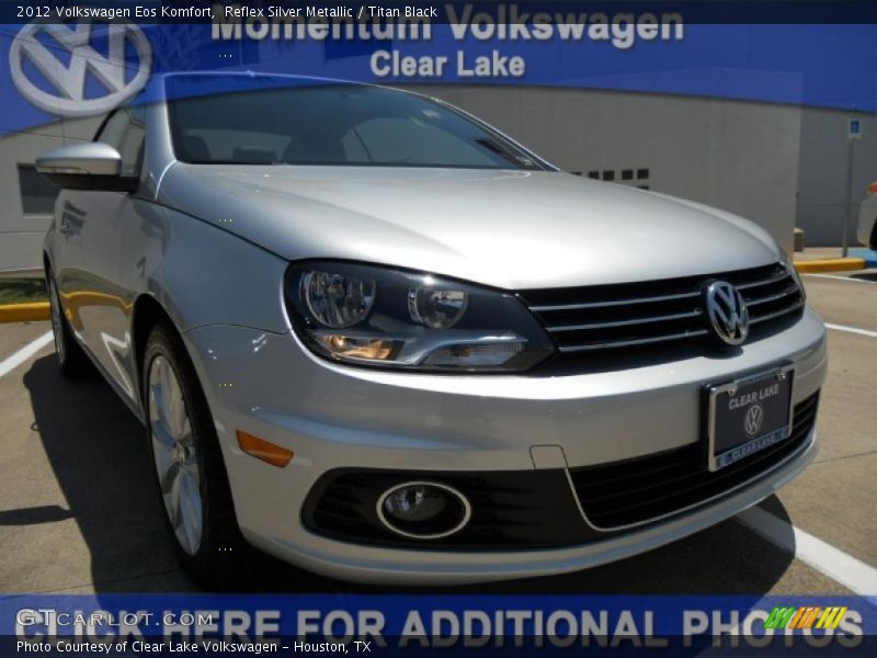 Reflex Silver Metallic / Titan Black 2012 Volkswagen Eos Komfort