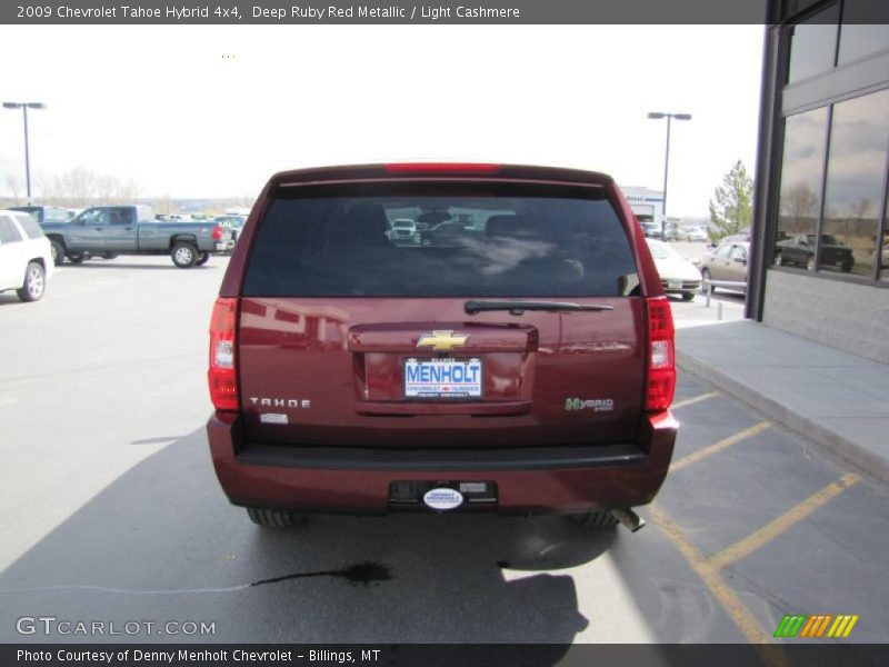 Deep Ruby Red Metallic / Light Cashmere 2009 Chevrolet Tahoe Hybrid 4x4