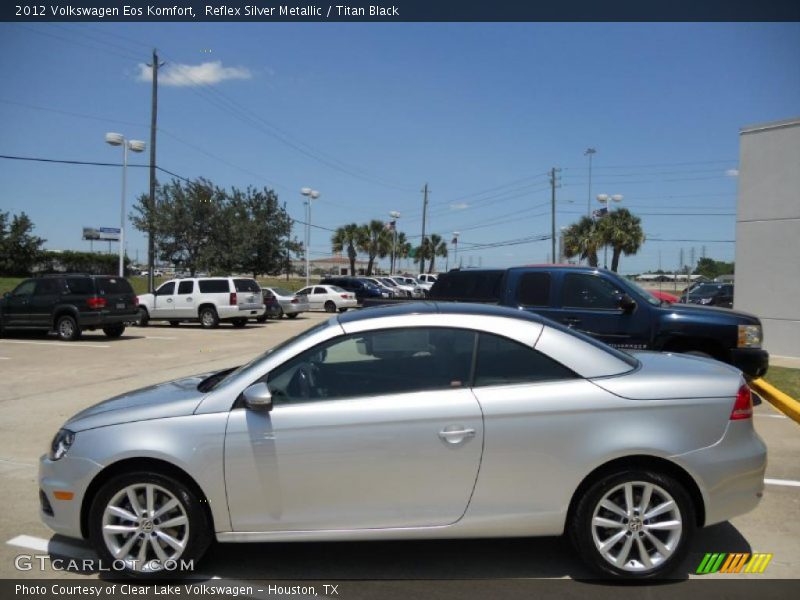 Reflex Silver Metallic / Titan Black 2012 Volkswagen Eos Komfort