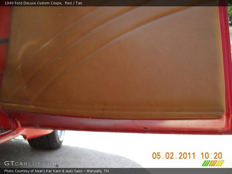 Red / Tan 1940 Ford DeLuxe Custom Coupe
