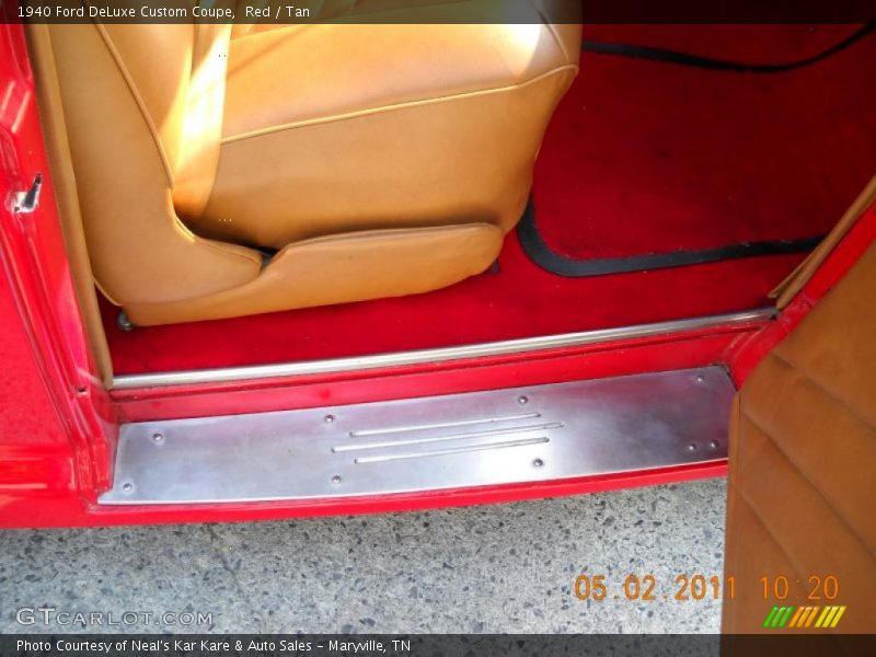 Red / Tan 1940 Ford DeLuxe Custom Coupe