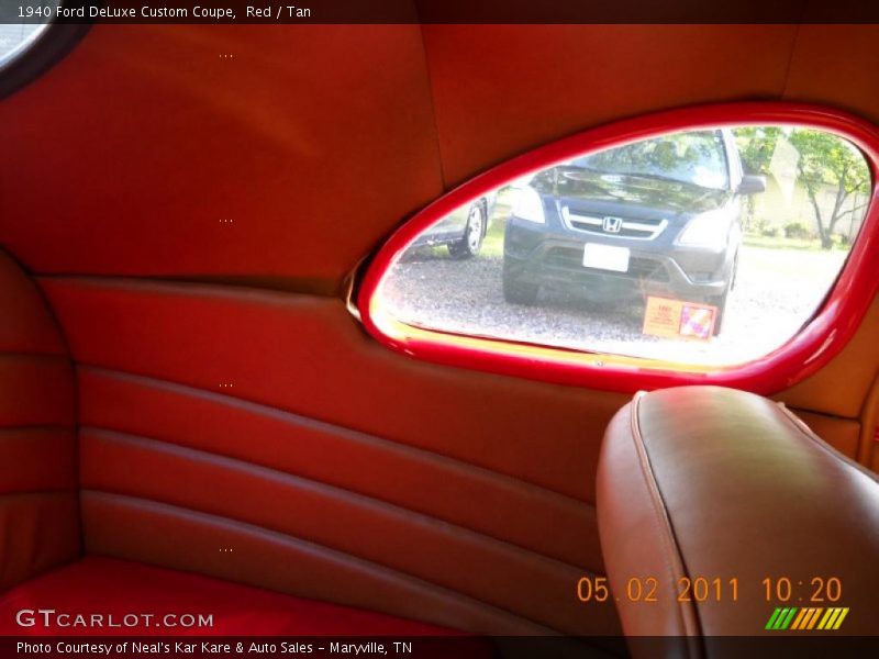 Red / Tan 1940 Ford DeLuxe Custom Coupe