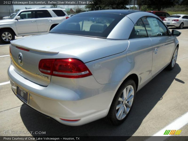 Reflex Silver Metallic / Titan Black 2012 Volkswagen Eos Komfort