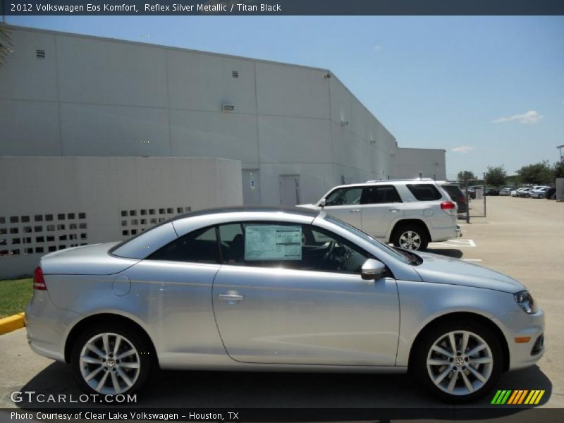 Reflex Silver Metallic / Titan Black 2012 Volkswagen Eos Komfort