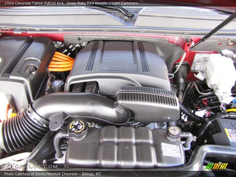 Deep Ruby Red Metallic / Light Cashmere 2009 Chevrolet Tahoe Hybrid 4x4