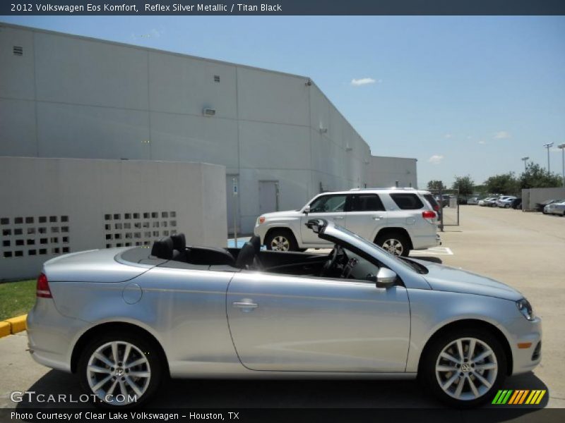 Reflex Silver Metallic / Titan Black 2012 Volkswagen Eos Komfort