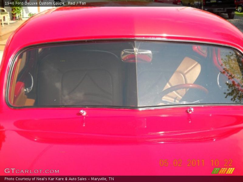 Red / Tan 1940 Ford DeLuxe Custom Coupe