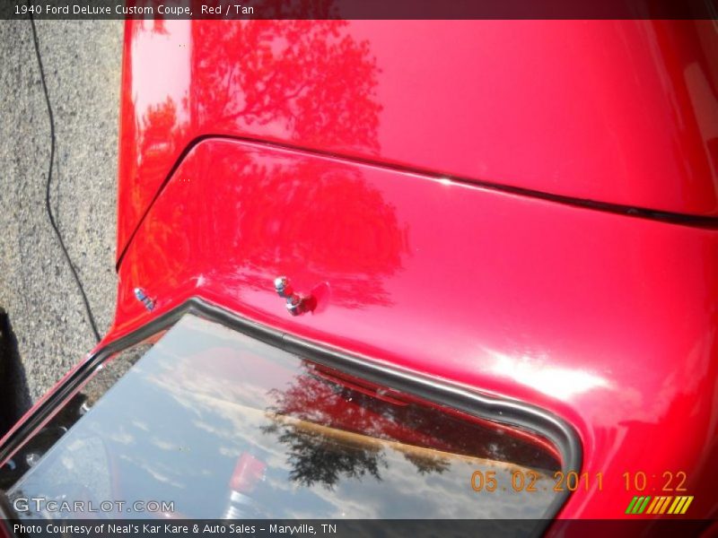 Red / Tan 1940 Ford DeLuxe Custom Coupe