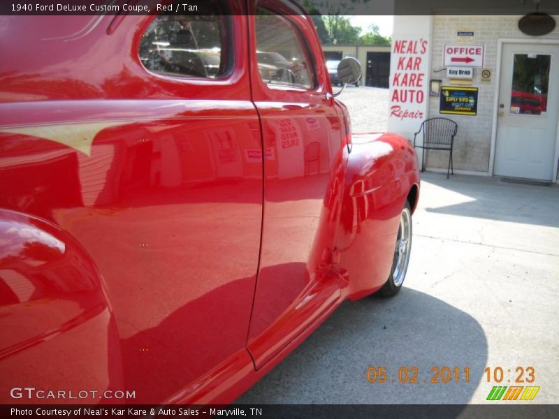 Red / Tan 1940 Ford DeLuxe Custom Coupe
