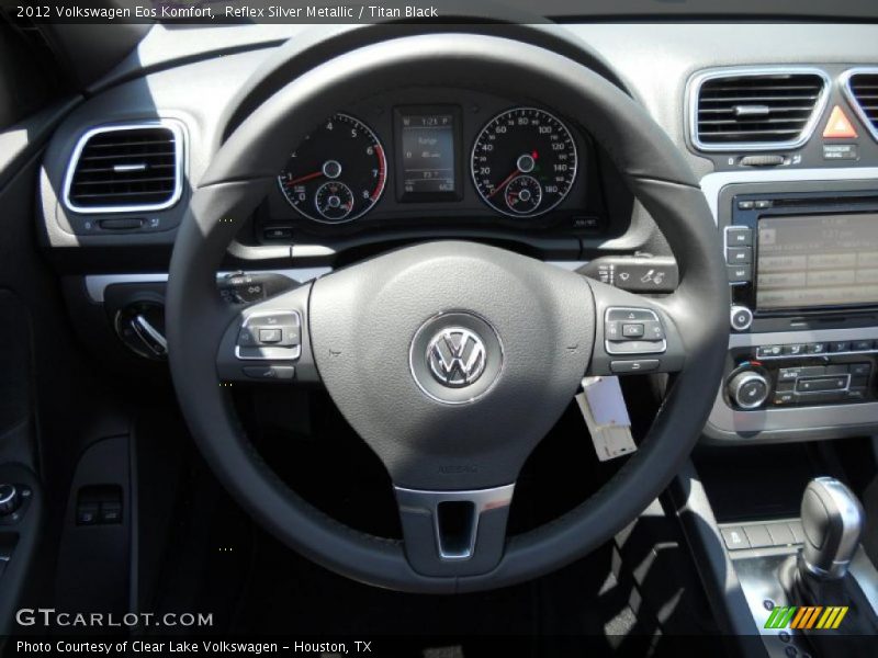 Reflex Silver Metallic / Titan Black 2012 Volkswagen Eos Komfort