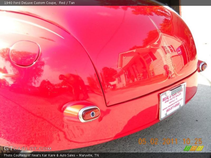 Red / Tan 1940 Ford DeLuxe Custom Coupe