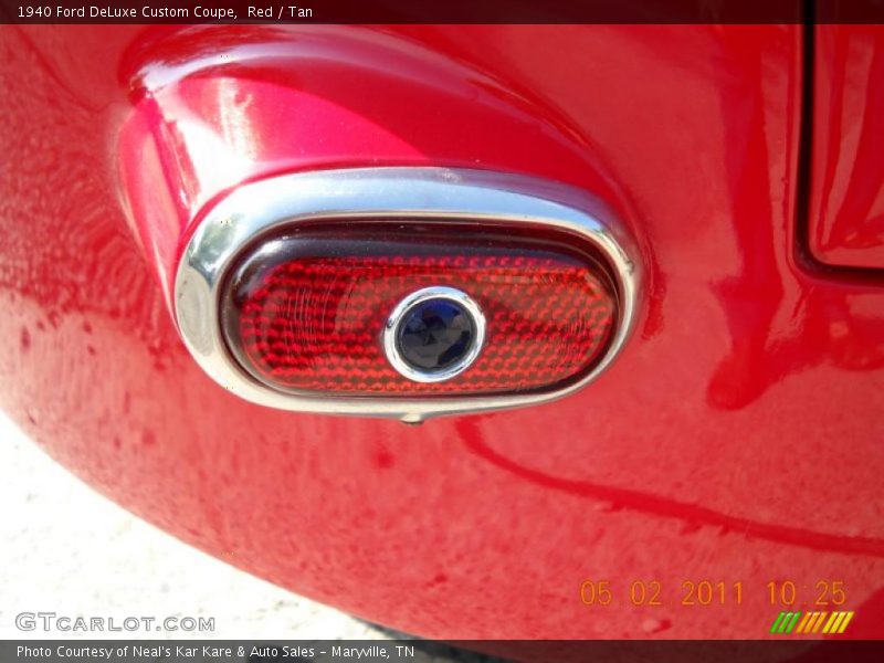 Red / Tan 1940 Ford DeLuxe Custom Coupe