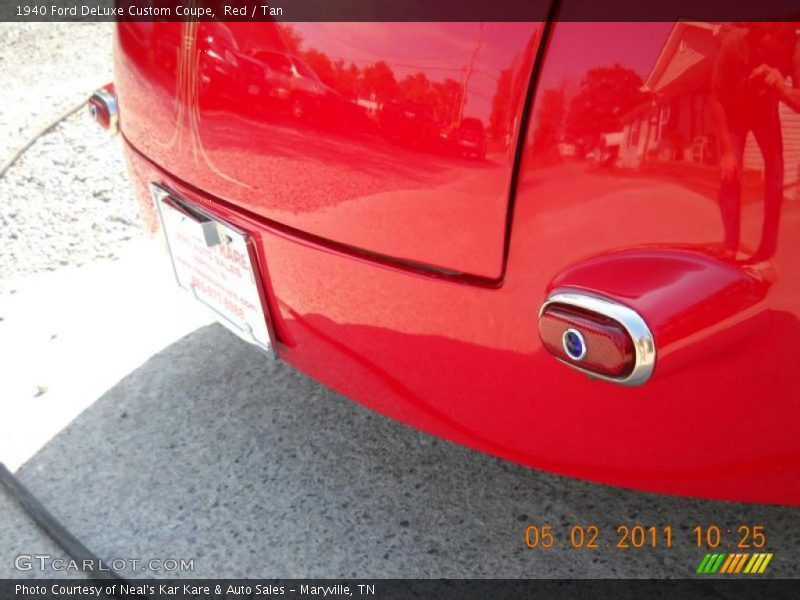 Red / Tan 1940 Ford DeLuxe Custom Coupe