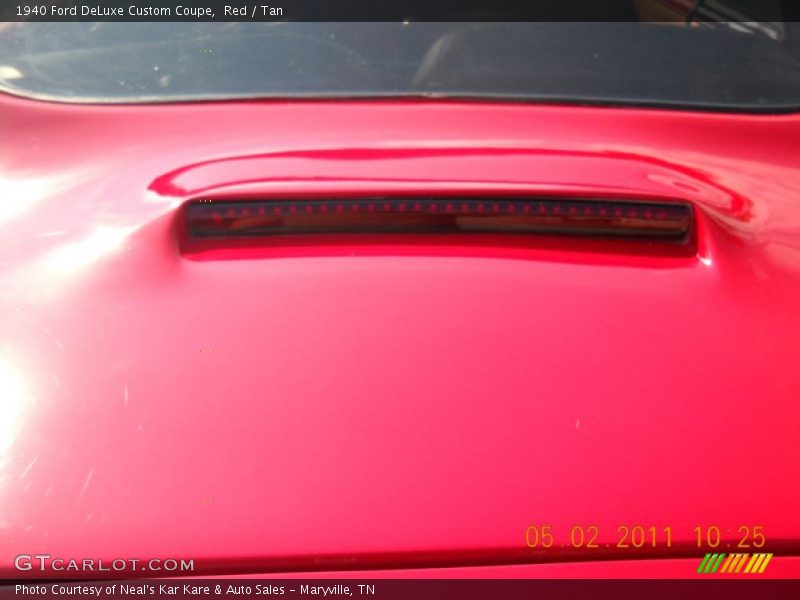 Red / Tan 1940 Ford DeLuxe Custom Coupe