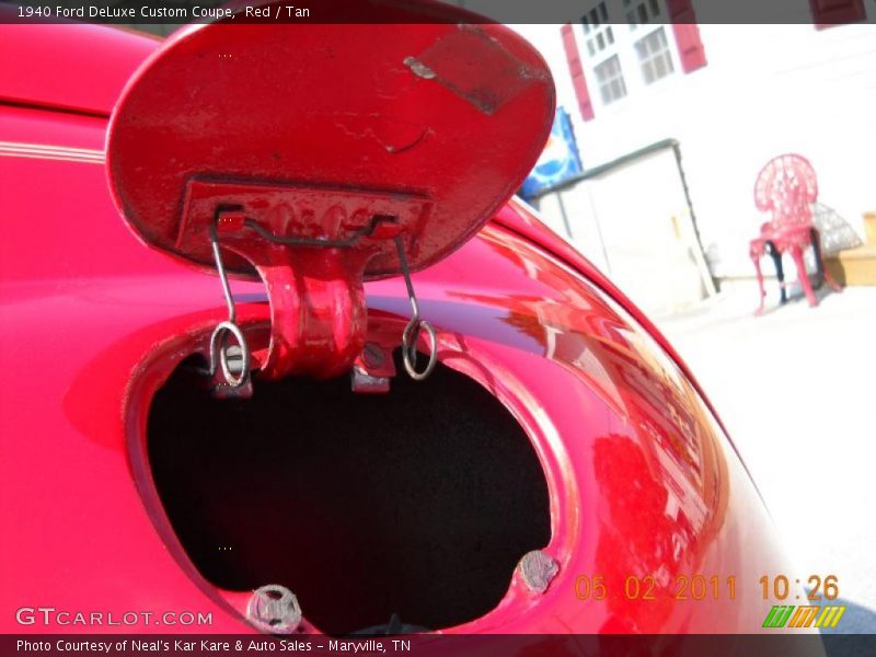 Red / Tan 1940 Ford DeLuxe Custom Coupe