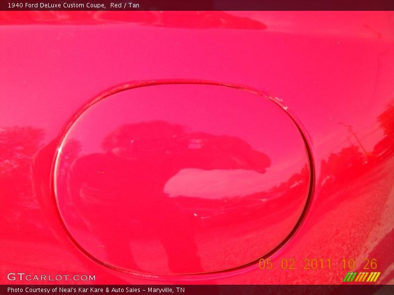 Red / Tan 1940 Ford DeLuxe Custom Coupe