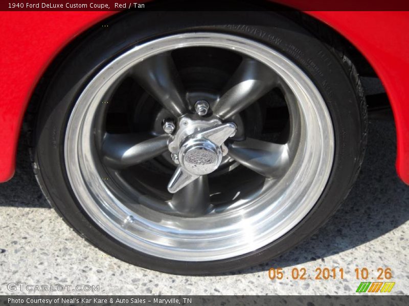Red / Tan 1940 Ford DeLuxe Custom Coupe