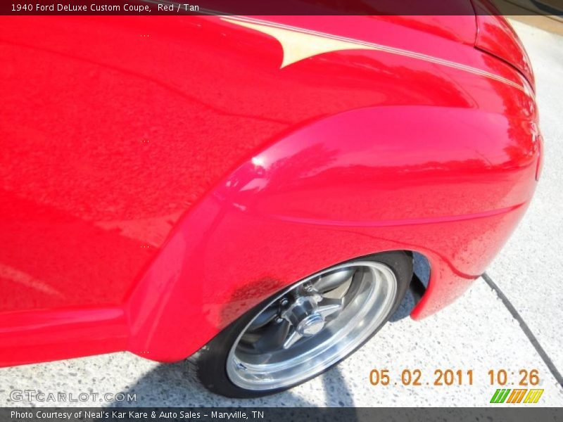 Red / Tan 1940 Ford DeLuxe Custom Coupe