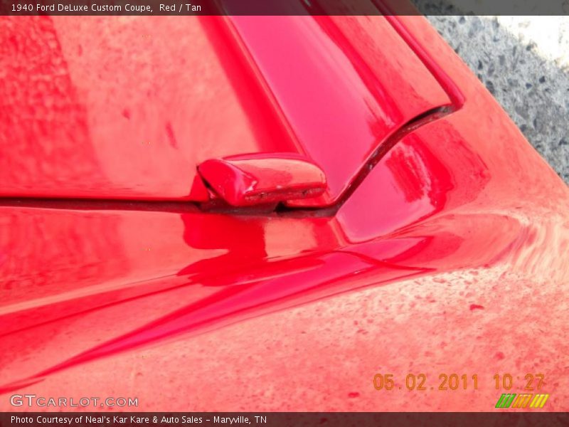 Red / Tan 1940 Ford DeLuxe Custom Coupe
