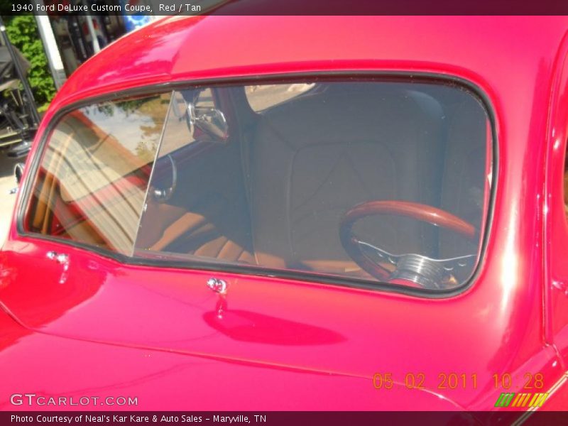 Red / Tan 1940 Ford DeLuxe Custom Coupe