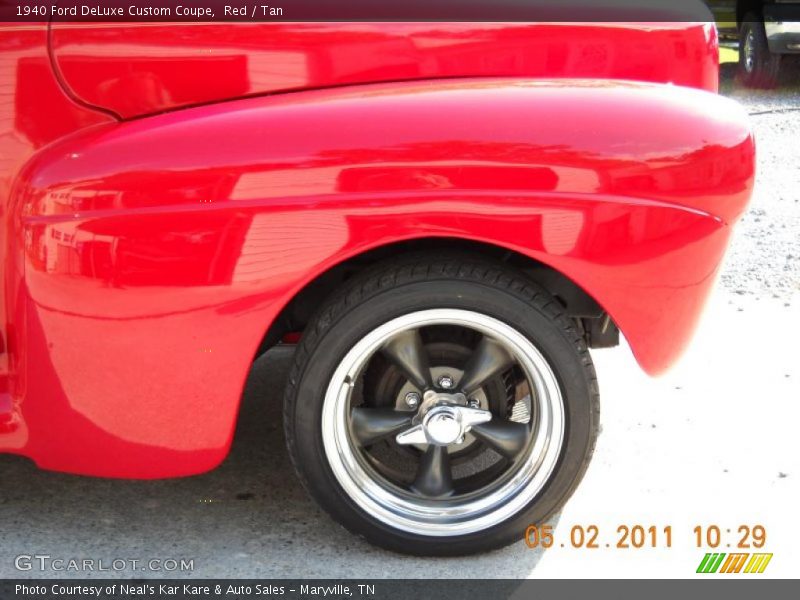 Red / Tan 1940 Ford DeLuxe Custom Coupe