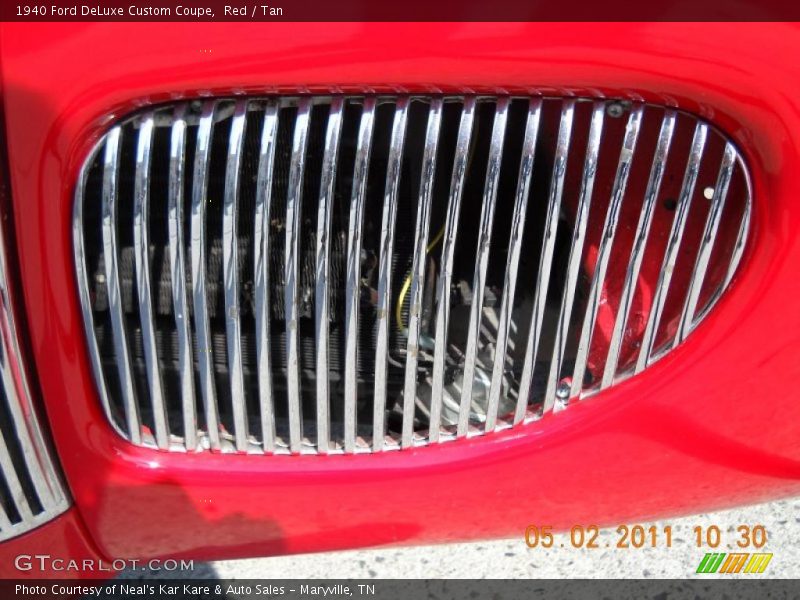 Red / Tan 1940 Ford DeLuxe Custom Coupe