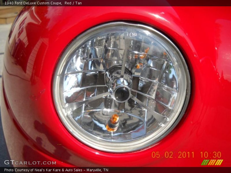 Red / Tan 1940 Ford DeLuxe Custom Coupe