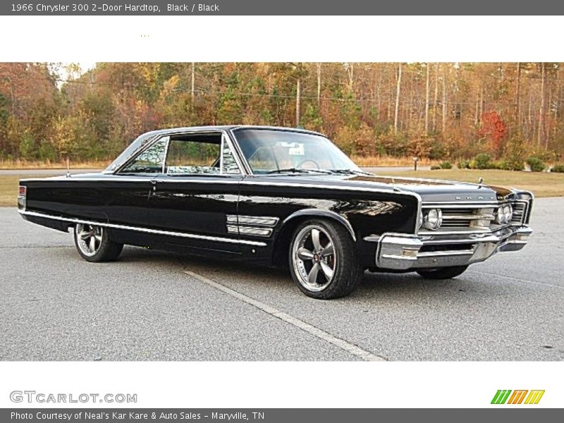Black / Black 1966 Chrysler 300 2-Door Hardtop