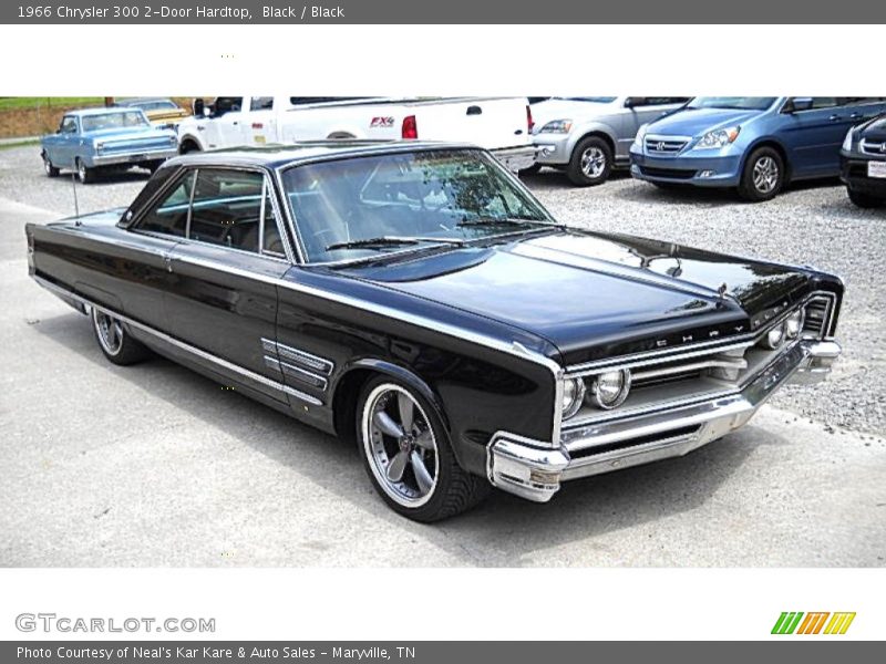 Black / Black 1966 Chrysler 300 2-Door Hardtop