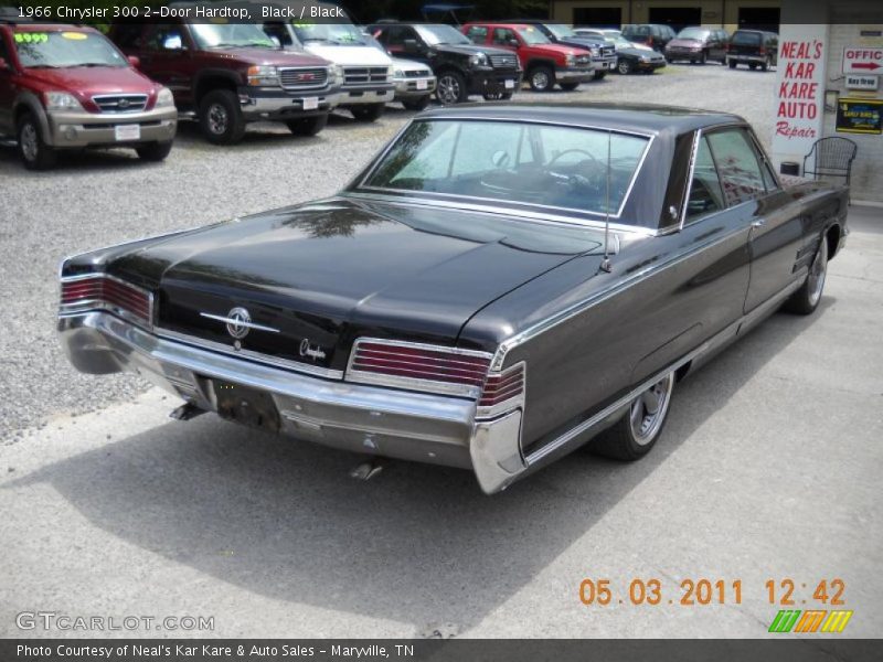 Black / Black 1966 Chrysler 300 2-Door Hardtop
