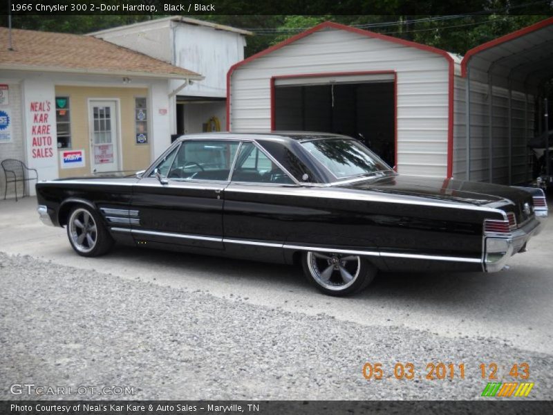 Black / Black 1966 Chrysler 300 2-Door Hardtop