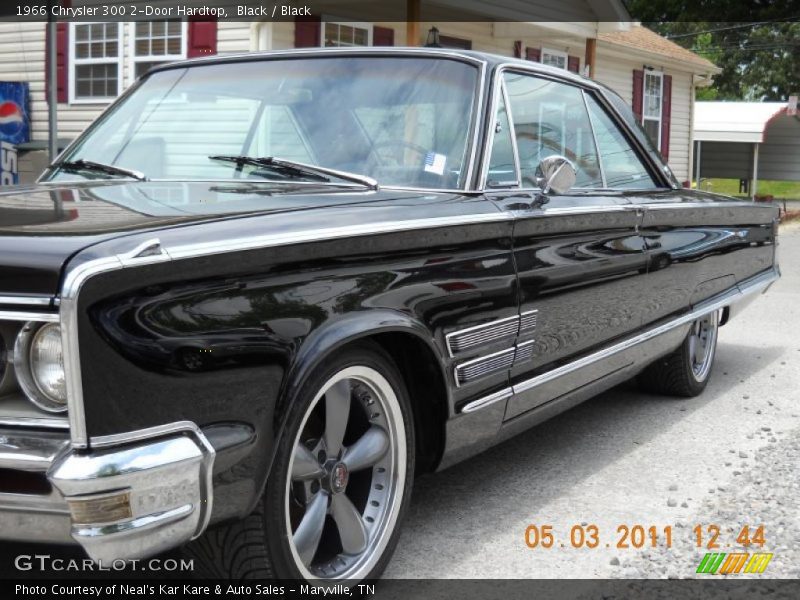 Black / Black 1966 Chrysler 300 2-Door Hardtop