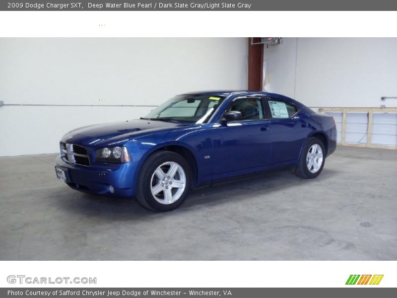 Deep Water Blue Pearl / Dark Slate Gray/Light Slate Gray 2009 Dodge Charger SXT