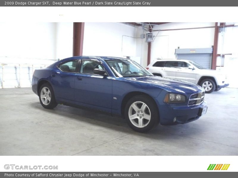 Deep Water Blue Pearl / Dark Slate Gray/Light Slate Gray 2009 Dodge Charger SXT