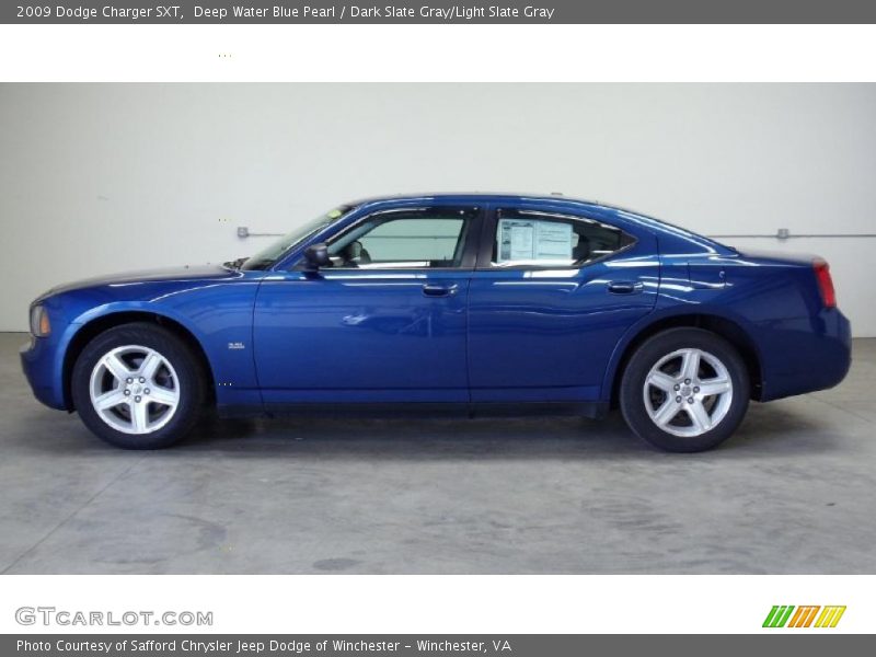 Deep Water Blue Pearl / Dark Slate Gray/Light Slate Gray 2009 Dodge Charger SXT