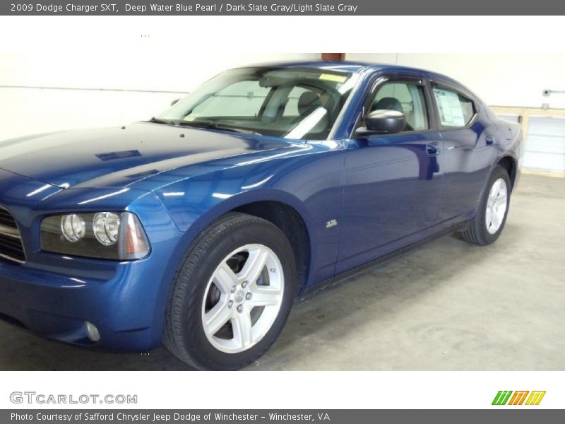 Deep Water Blue Pearl / Dark Slate Gray/Light Slate Gray 2009 Dodge Charger SXT