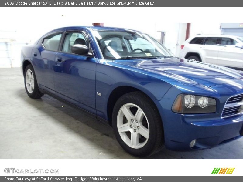 Deep Water Blue Pearl / Dark Slate Gray/Light Slate Gray 2009 Dodge Charger SXT