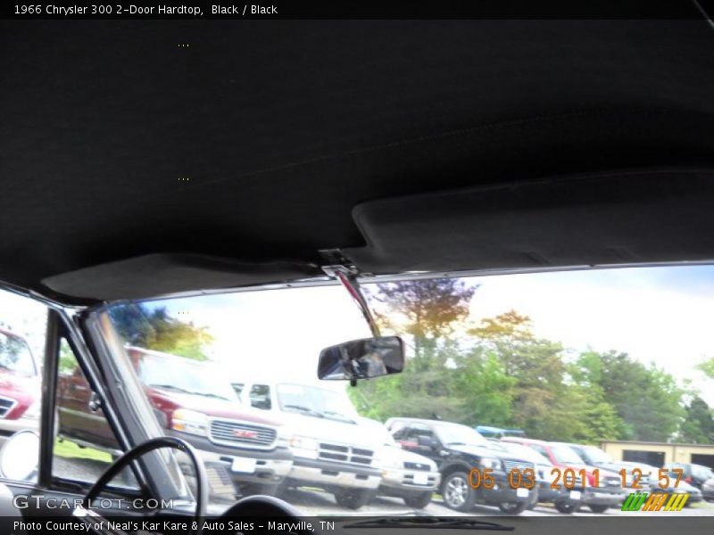 Black / Black 1966 Chrysler 300 2-Door Hardtop