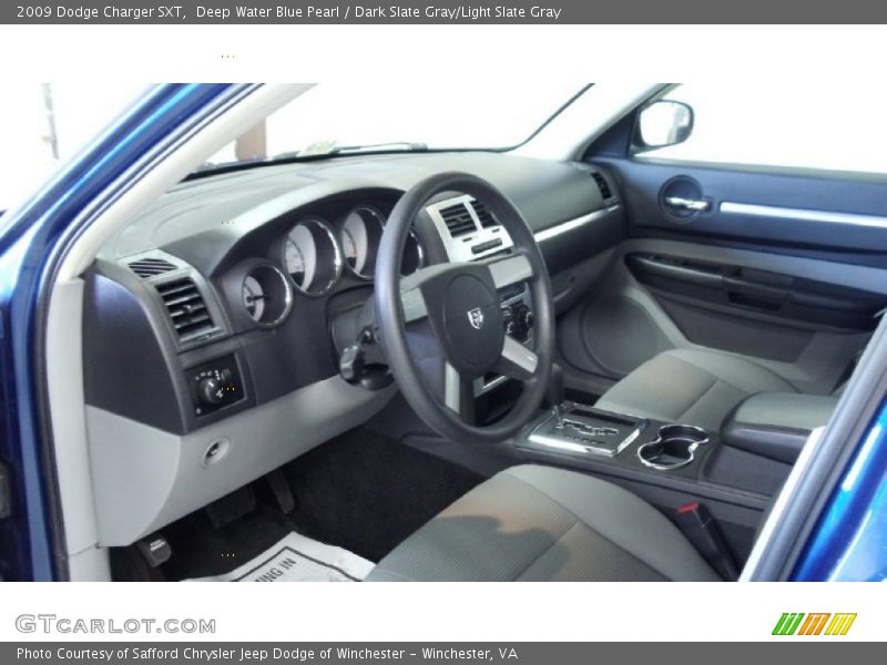 Deep Water Blue Pearl / Dark Slate Gray/Light Slate Gray 2009 Dodge Charger SXT