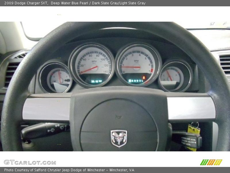 Deep Water Blue Pearl / Dark Slate Gray/Light Slate Gray 2009 Dodge Charger SXT