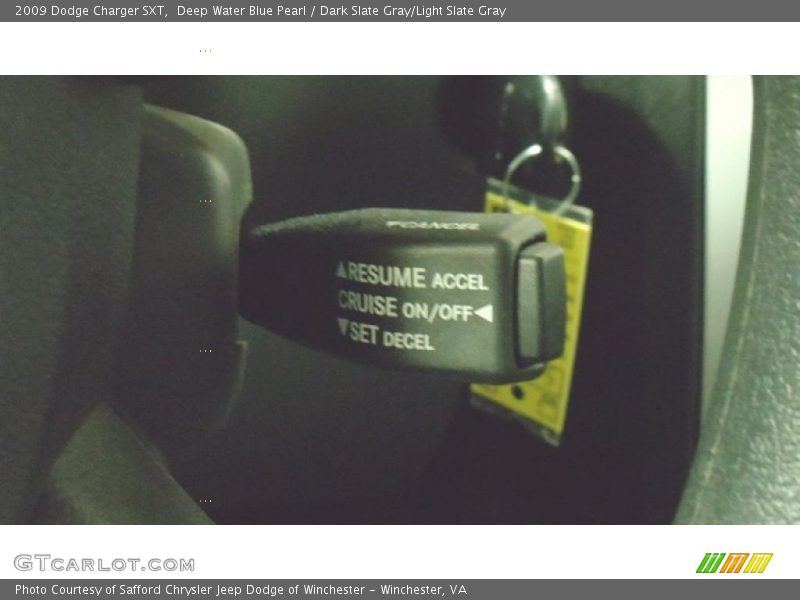 Deep Water Blue Pearl / Dark Slate Gray/Light Slate Gray 2009 Dodge Charger SXT