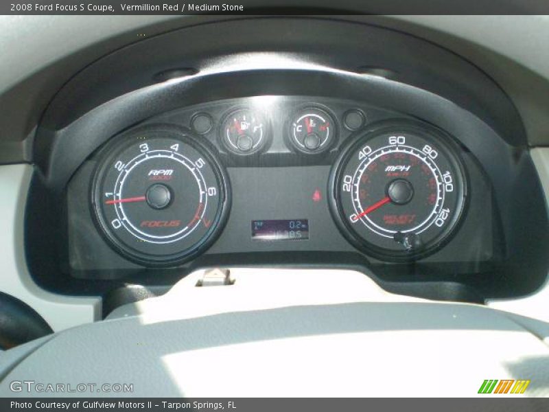 Vermillion Red / Medium Stone 2008 Ford Focus S Coupe