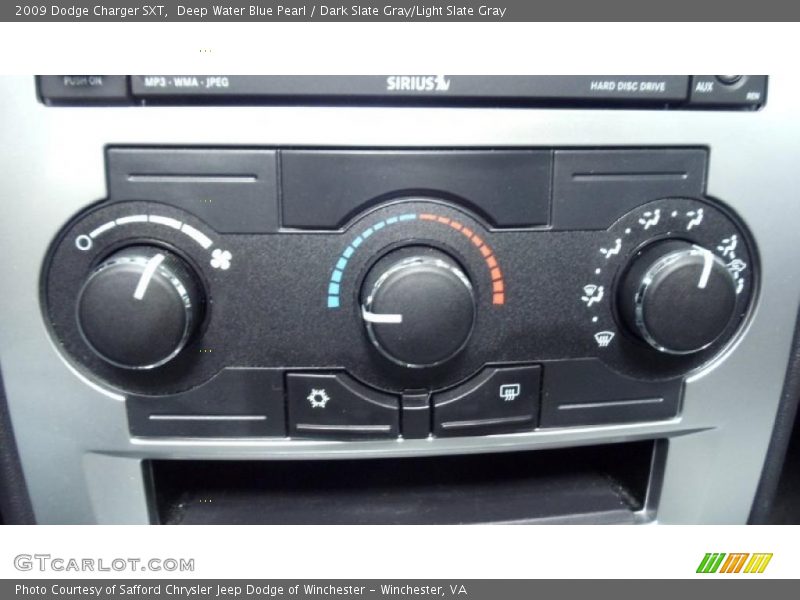 Deep Water Blue Pearl / Dark Slate Gray/Light Slate Gray 2009 Dodge Charger SXT