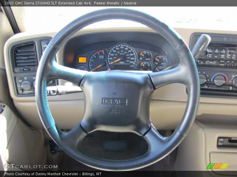 Pewter Metallic / Neutral 2002 GMC Sierra 2500HD SLT Extended Cab 4x4